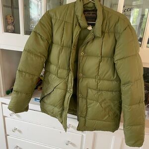 Vintage Green Puffer Jacket